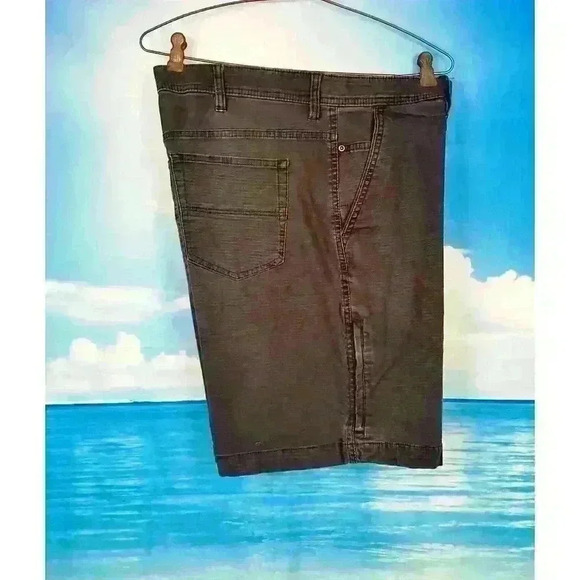 WEATHERPROOF Men's DARK GRAY Shorts CARGO Lightweight pants STRETCH size 40 - Picture 3 of 4